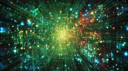 Digital background for tech, AI, data, audio, graphics, and more