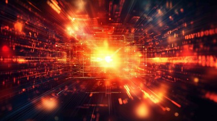 Digital background for tech, AI, data, audio, graphics, and more