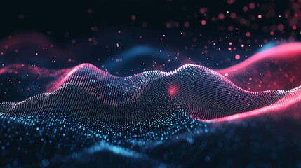 Digital background for tech, AI, data, audio, graphics, and more