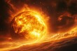 © Andrii  - The Sun's Fiery Eruption Heating Our Planet
