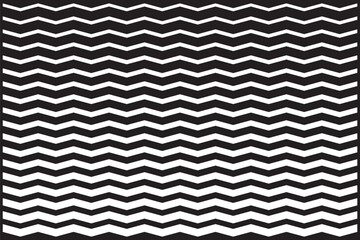 Wall Mural - regular black and white zigzag chevron pattern, seamless zig zag line texture abstract geometry back