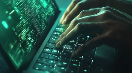 The Hands on a Keyboard