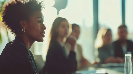 Poster - Professional Meeting with Diverse Participants in Focus