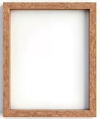 wooden frame isolated on white