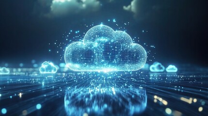 Poster - Futuristic Cloud Rendering with Digital Effects