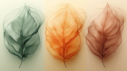 Sticker - Three Translucent Leaves