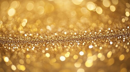 Wall Mural - Shimmering Golden Glitter Background for Celebrations