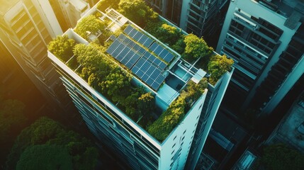 Wall Mural - sustainable energy for businesses, integrating green energy into company operations for a more susta