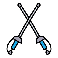 Poster - Fencing Icon