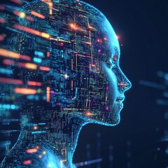 Poster - Digital Human Form in Abstract Circuit Design