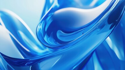 Poster - Blue abstract art background Creative and fluid, this background suits artistic projects, websites, or social media content for creative professionals.