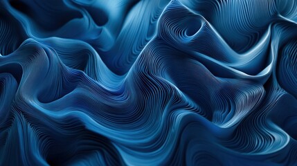 Poster - Blue background with dynamic patterns Complex and visually engaging, this background is perfect for modern art, motion graphics, or event posters.