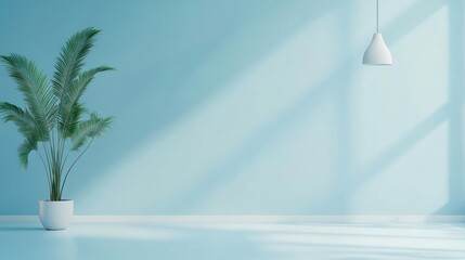 Poster - Blue background with minimalist design Ideal for modern, clean design projects, from website design to packaging, focusing on simplicity and elegance.