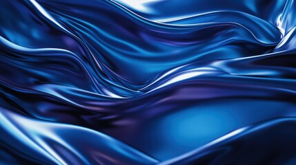 Poster - Blue gradient with metallic sheen â€“ Combining blue tones with a reflective, 