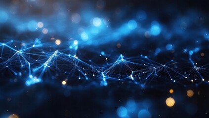 Abstract Blue Network