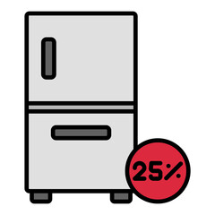 Wall Mural - Fridge Icon