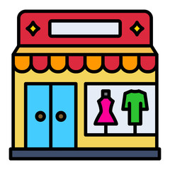 Sticker - Clothing shop Icon