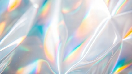 White Abstract Holographic Background with Foil Effect



