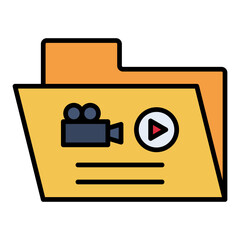 Sticker - Movie folder Icon