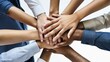 © ole - Diverse Hands Together in Unity and Collaboration