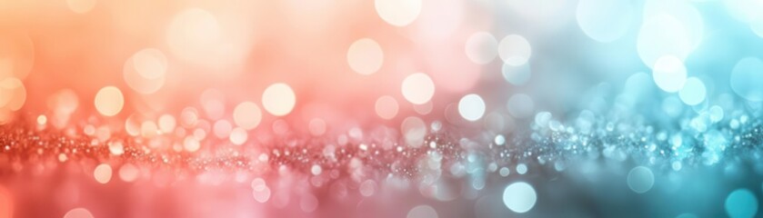 A blurry abstract background featuring sparkling bokeh lights in vibrant red and blue tones, ideal for creative projects.