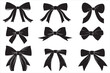 © BINDASBIPLOB - Classic Bow Ribbon Silhouette Vector Design, Decorative Bow Ribbon Silhouette Vector Illustrations,'