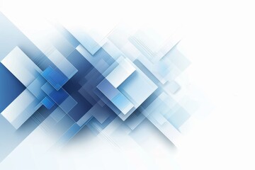 abstract light blue square shape on white background. modern simple blue white gradient square shape