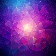Poster - polygon shape Background Wallpaper, Abstract purple background geometric texture, Photo for post banner. Ai Generated