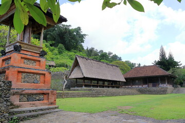 Tenganan Village, inhabited by the original people of Bali near Candidasa, Bali, Indonesia