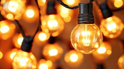 Poster - The Warm Glow of Decorative Lighting Transform Your Space with Beautiful Bulbs