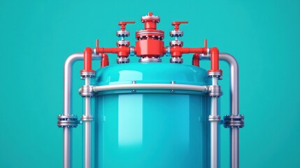 Poster - Essential Components of a Modern Pressure Vessel Understanding Storage and Safety Mechanisms