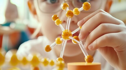 Poster - Exploring the Fascinating World of Molecules A Child's Journey Through Science and Discovery