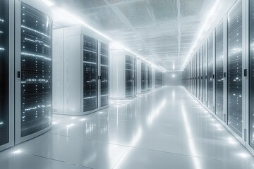 Poster - Server Room: Modern Data Center Interior