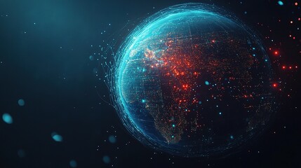 Poster - Abstract Global Network Visualization Concept