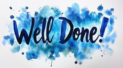 Poster - Watercolor 'Well Done'