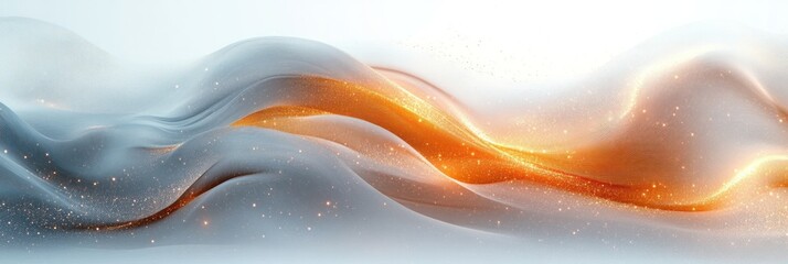 Wall Mural - Abstract Golden Wave