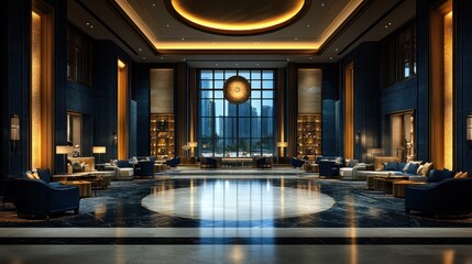 Poster - Luxury Hotel Lobby Interior