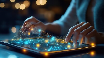 Poster - Digital Interaction with Virtual Data Display