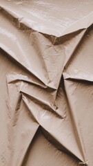 Sticker - Textured Brown Paper with Creases and Folds