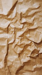 Wall Mural - Wrinkled Brown Paper Texture and Pattern