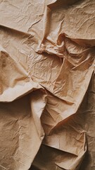 Poster - Textured Crumpled Paper Background in Neutral Tones