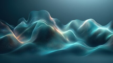 Wall Mural - Abstract Blue Wave Background