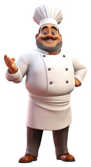 Sticker - PNG Chef gesturing vegetable happiness.