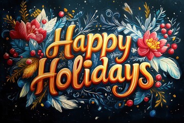 Poster - Happy Holidays Festive Greeting