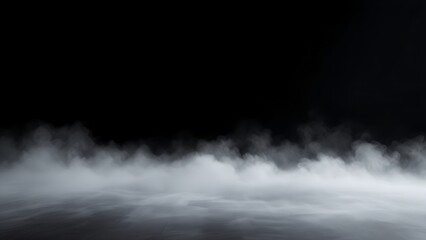 Wall Mural - smoke on black