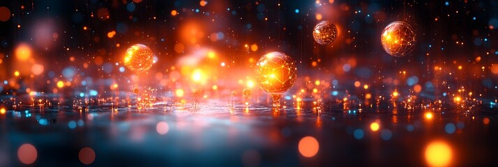 Aufkleber - Vibrant and dazzling background with shimmering glitters,sparkling lights,and disco balls creating a festive and energetic atmosphere perfect for holiday,party,or nightlife events.