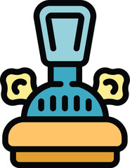 Poster - This icon features a vintage cash register with paper rolls and a display screen, evoking a sense of nostalgia for traditional commerce