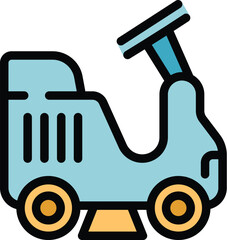 Poster - This icon of a baby car toy is perfect for projects related to childhood, toys, and fun.