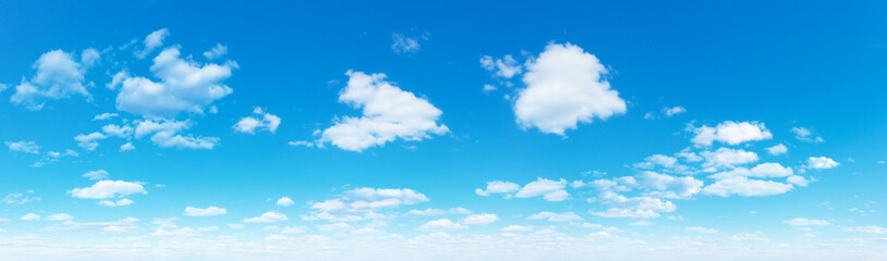 Wall Mural - blue sky background with tiny clouds. panorama sky background