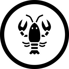 Sticker - Lobster Icon Design